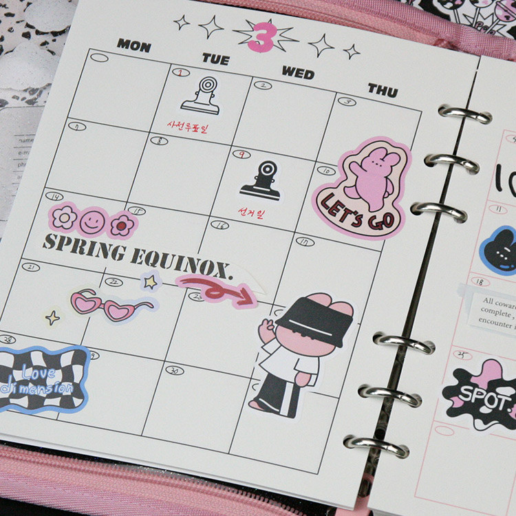 Usage example - DESIGN GOMGOM Reeli Color Line Paper Removable Sticker